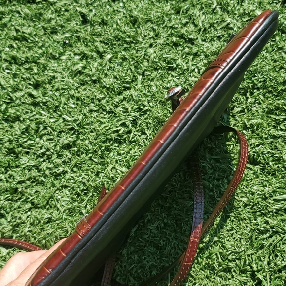 Brighton Black & Red Leather Shoulder Bag - Picture 12 of 12